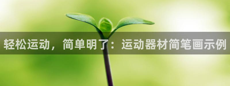 凯捷体育官方：轻松运动，简单明了：运动器材简笔画示例